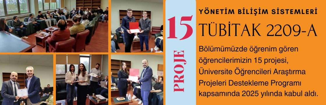 TÜBİTAK 2209-A Projesi Kabul Olan Öğrencilerimize Teşekkür Belgeleri Verildi.